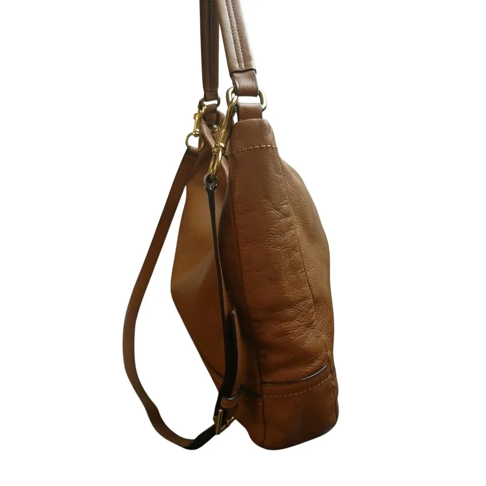 Coach Leather Hobo Shoulder/H Bag Tan Gold‎ Creed E1373-F23293 - Designer #1487